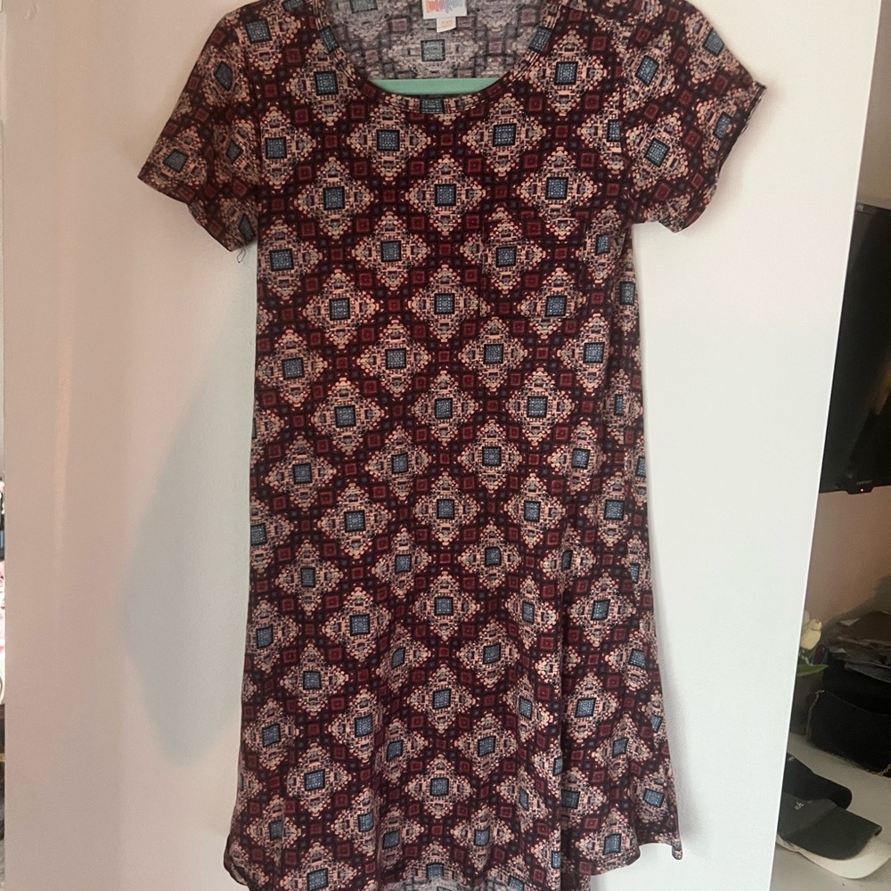 Elegant Multicolor Patterned Women's Dress